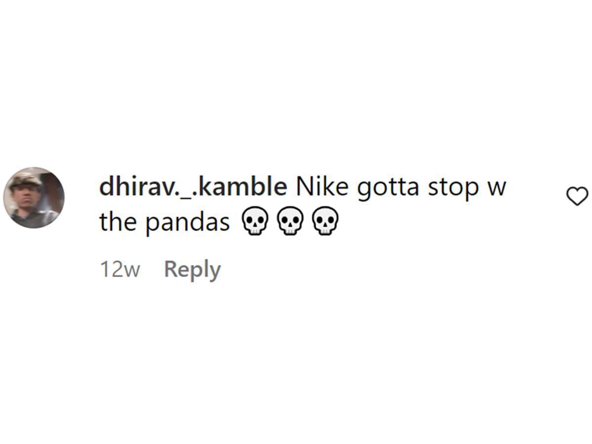 Sneakerheads dismiss the upcoming Nike Dunk Low "Black/Yellow" (Image via @kjstocked.numbers/Instagram)